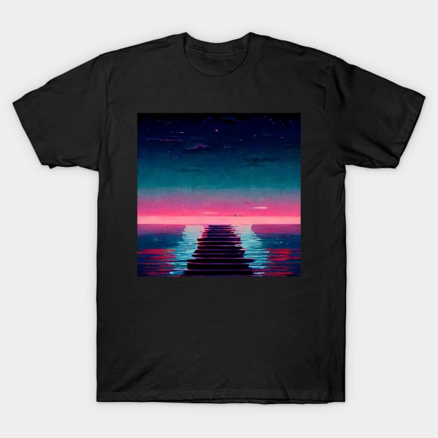 Dawn at the Floating Dock T-Shirt by yayor